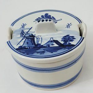 Vintage Blue Holland Trinket Box-